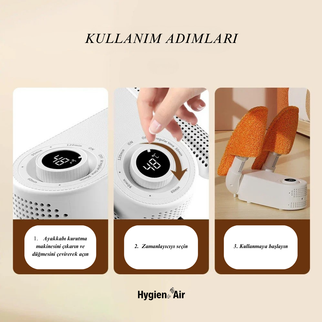 HygienAir™ Ayakkabı kurutucu